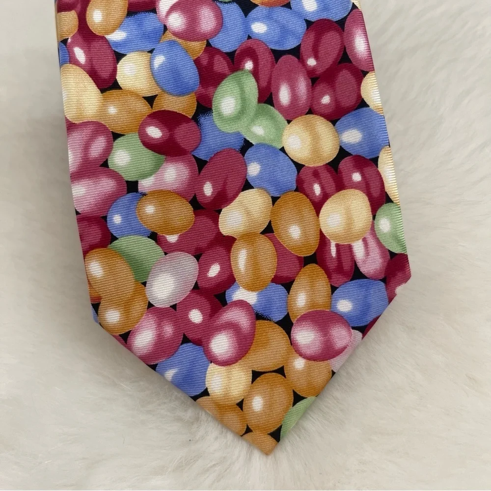 Wild Ties - Jelly Bean Mens Novelty Neck Tie Easter Christmas Candy Fun Tie 🍭